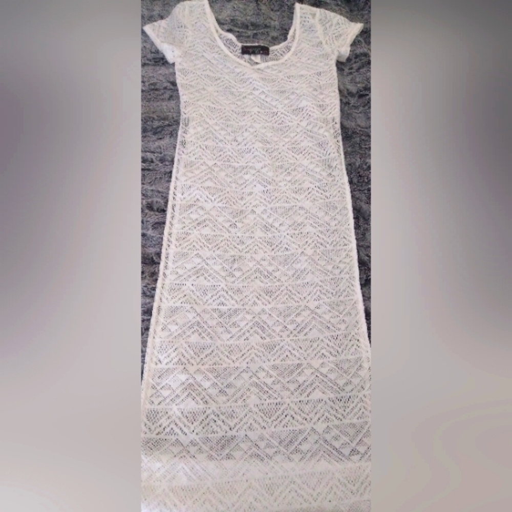 Crochet maxi long cover up